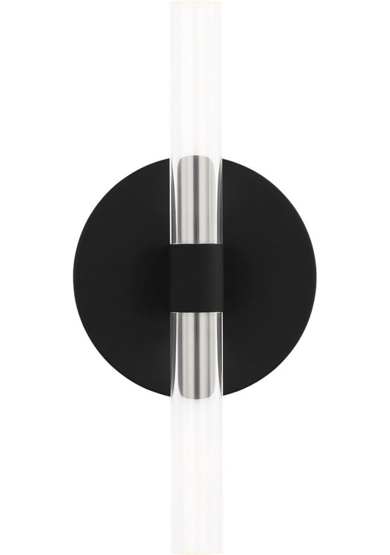 Silas Sconce, 1, Midnight Black, 10" H x 4.5" W x 2" D