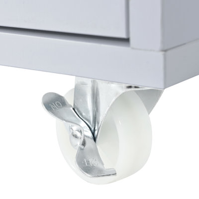 Rolling Kitchen Island With Extended Table, Led Lights, Power Outlets, Fluted Glass Doors, Storage Compartment & Open Shelves, Grey Outlet Box