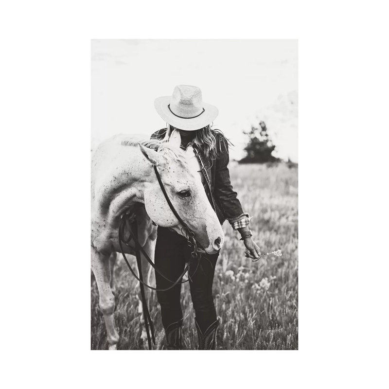 Silver Horse - Wrapped Canvas Print, 66.04 cm H x 45.72 cm W