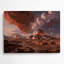 Space Terraformed Mars concepts Black Metal Wall Art-818745429