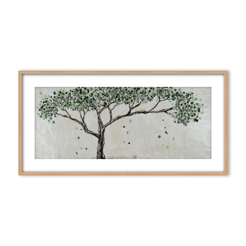Nature Inspired "Spring's Guardian" Canvas Wall Art By , 24" H x 48" W, Framed Print, Gold