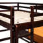 Lit mezzanine simple avec bureau et armoire - Fabrication en bois massif de qualité-832128303-832128300