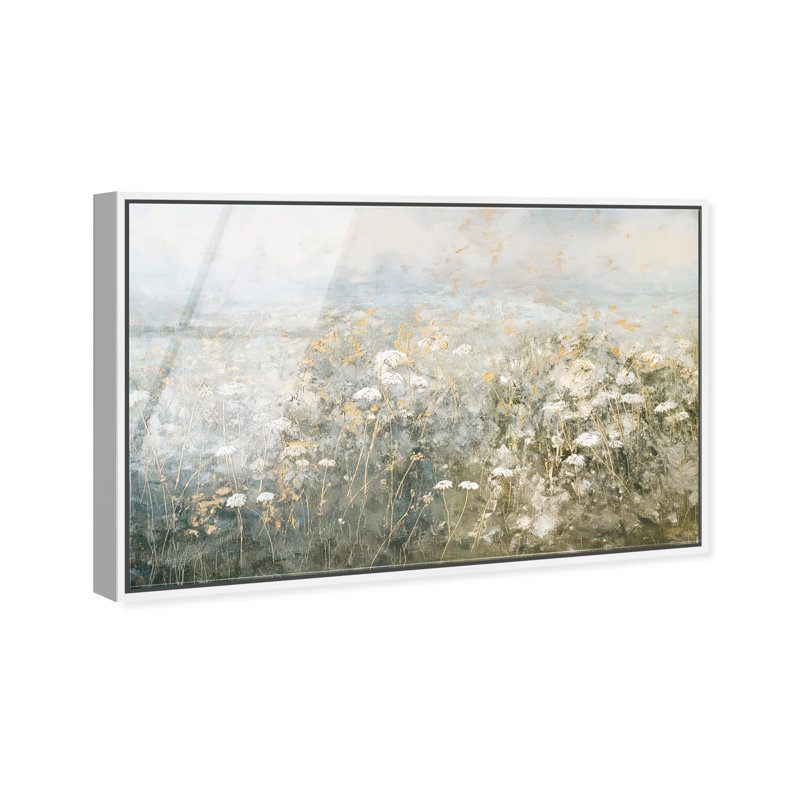 Meadow Veil High-Gloss Frameless Acrylic Glass Wall Art Floral & Botanical Print by Oliver Gal, Ready to Hang, 15 x 10
