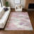 Machine Washable Indoor/Outdoor London ACN2258 Swirls Rug-951234826