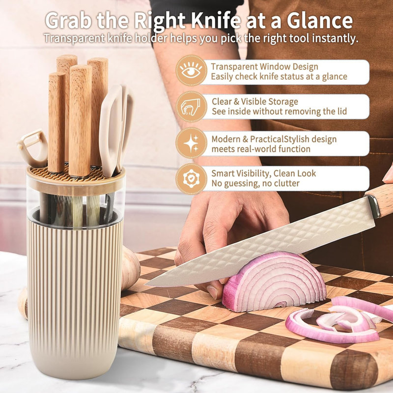 7 Pcs Kitchen Knife Set