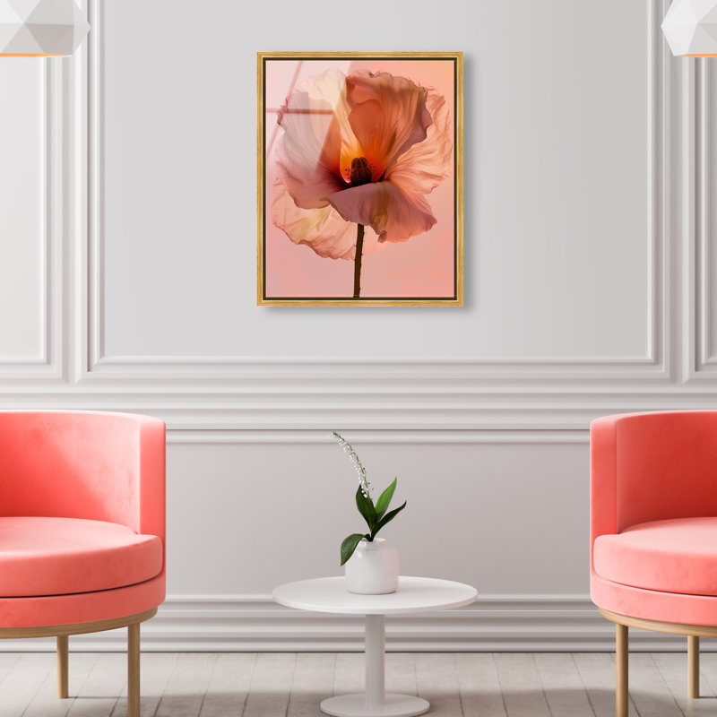 Amber Radiance I Print, 37"H x 31"W, Gold Floater Frame