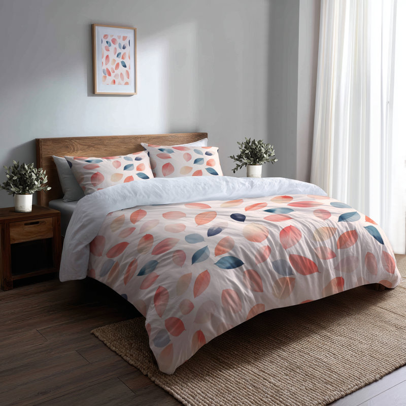 Ensemble de housse de couette Florals Bed Of 3 - Sweet Cute Petals, Housse de couette grand et 2 taies décoratives