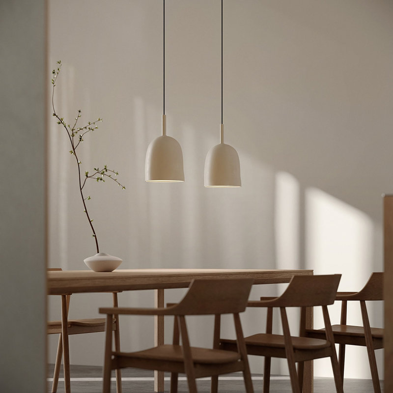 Vessel Pendant Light, Black, Sand, 24.5'' H x 9'' W x 9'' D