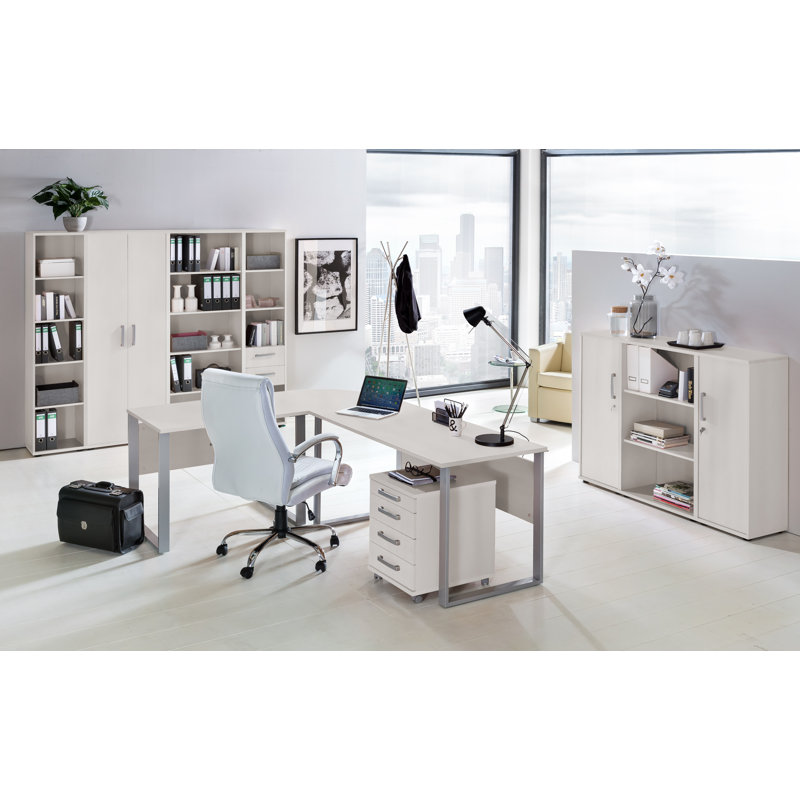 Lerman 41.6cm Wide 4 -Drawer Mobile File Cabinet, Light grey