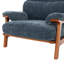 Chaise d'appoint en bois classique avec coussins moelleux et structure en bois massif-2061153393