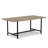Campbell 72"W Mango Wood Industrial Dining Table, Powder-Coated Metal Base, Rectangle-1565328149