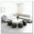 Square Corduroy Woven Design Ottoman-1985866561