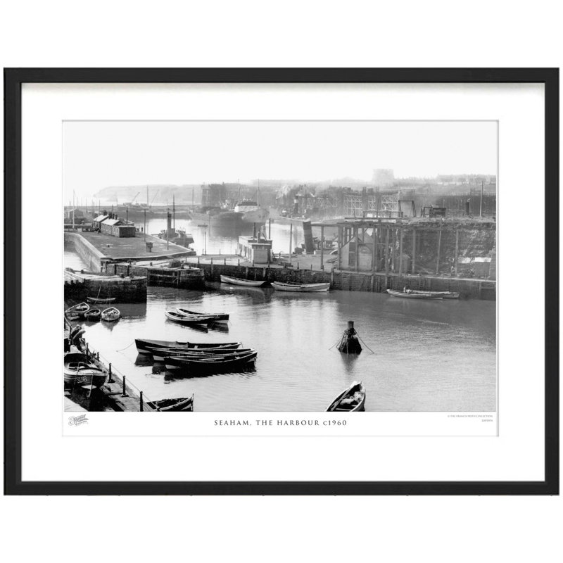 Seaham, The Harbour C1960 by Francis Frith - Single Picture Frame Print, 40cm H x 50cm W x 2.3cm D