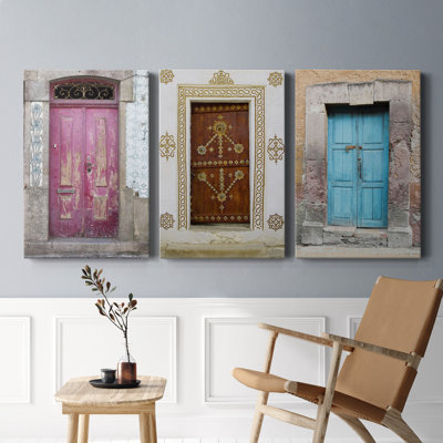 Porte topaze - ensemble de 3 reproductions de photos sur toiles tendues