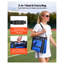 Siège de stade portable pliable avec dossier et coussin épais - Fauteuil de gradin bleu pour événements sportifs