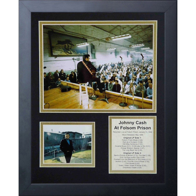 Johnny Cash at Folsom Prison, souvenirs encadrés