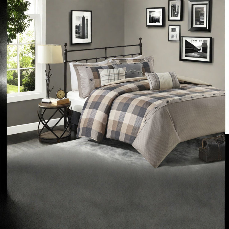 Piece Polyester Bedding Sets, Farmhouse Herringbone For Home