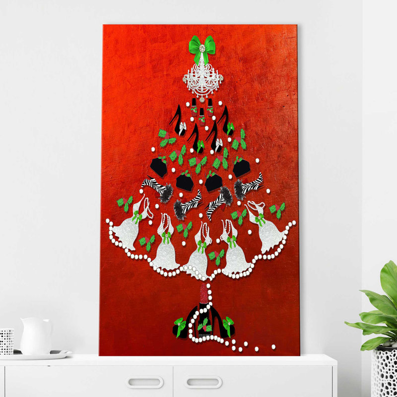 Accessory Tree (Vertical) par By Jodi - impression, Toile tendue, H 48 po x l 28 po x P 1,5 po