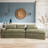 Boneless 133.9" Pure Sponge Soft Seat Sofa-841448425