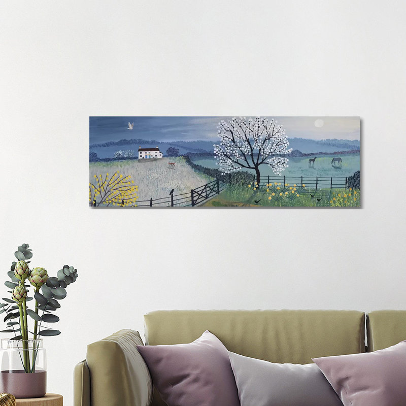 Spring Moon by Jo Grundy - Wrapped Canvas Print, 121.92 cm H x 40.64 cm W x 3.175 cm D