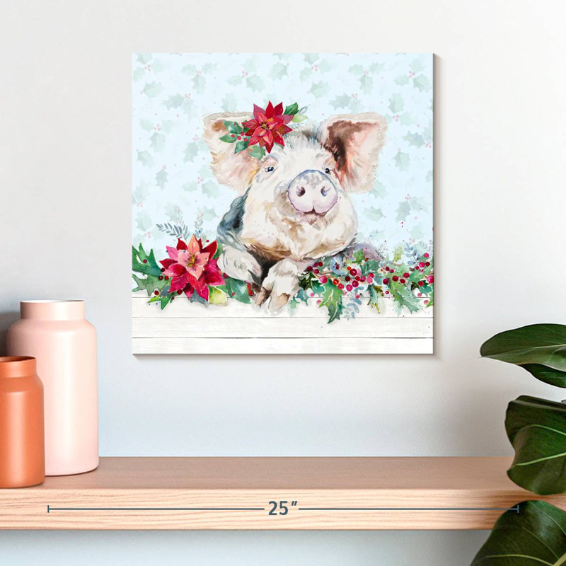 Petit cochon Brampt Holiday, H 16 po x l 16 po