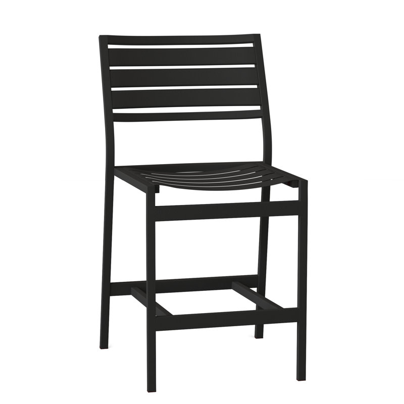 Tabouret de bar de patio 25 po Cabana Club, Obsidienne, Obsidienne