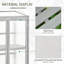 Outsunny Wooden Cold Frame Greenhouse, Shelf, 76 x 47 x 110cm, Light Grey