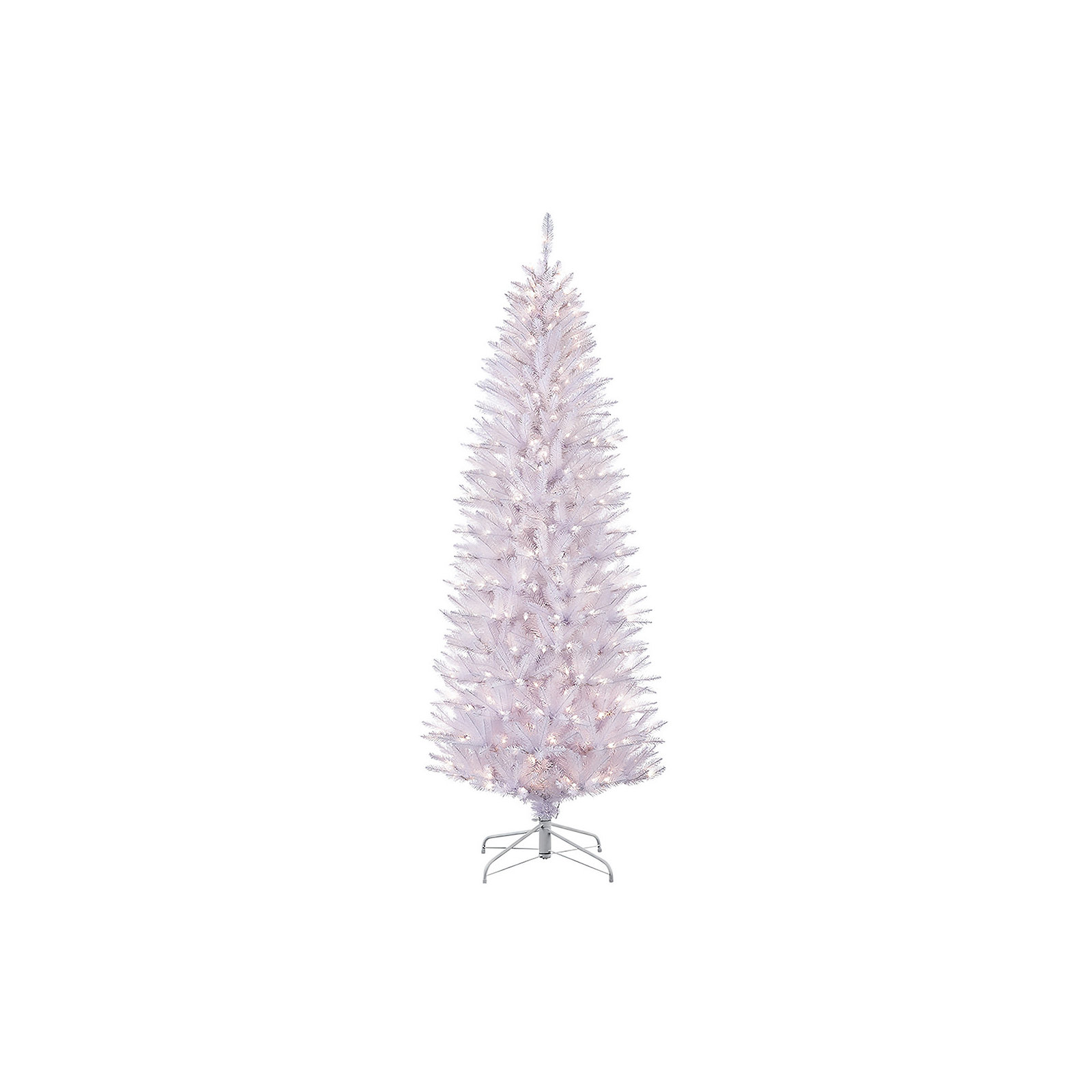 Hattaway Lighted Artificial Christmas Tree, 6.5' H