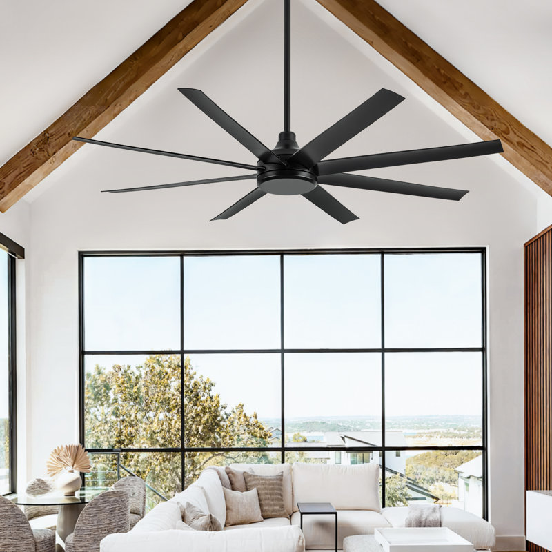 Ventilateur de plafond standard à 8 pales 65 pouces avec télécommande Ilette, null, null