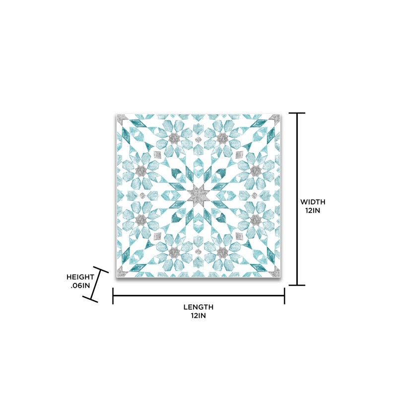 Carrelage en vinyle 12 po x 12 po x 0,1 mm Radiance