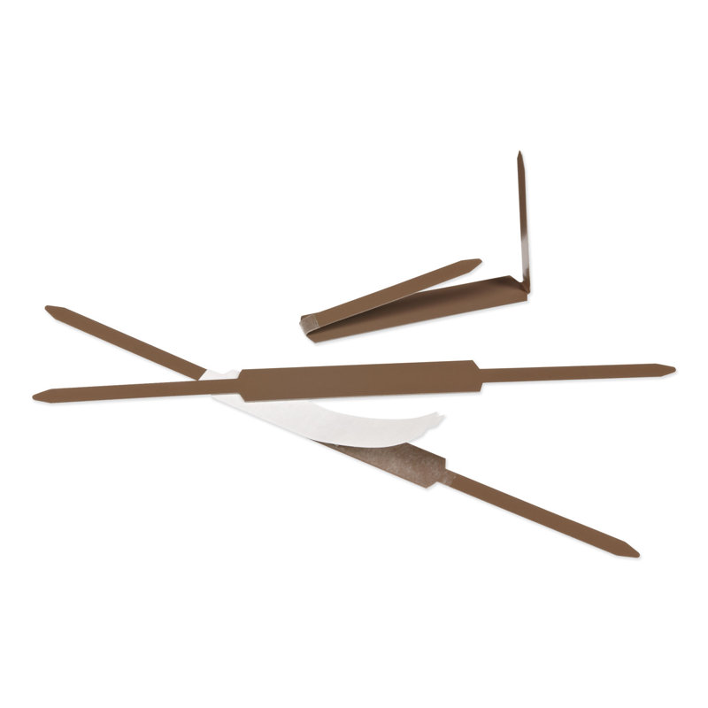 Brown Self-Adhesive Steel Flat Bar Binding Strip, 2-inch Capacity