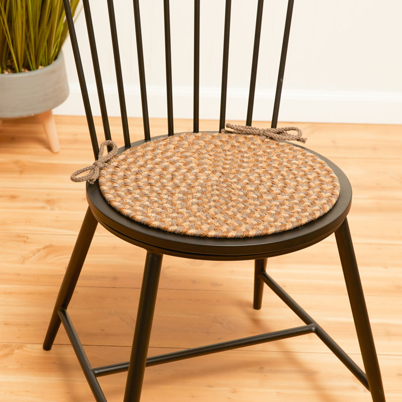 Outdoor 0.5'' Dining Chair Chair Pad, Orange