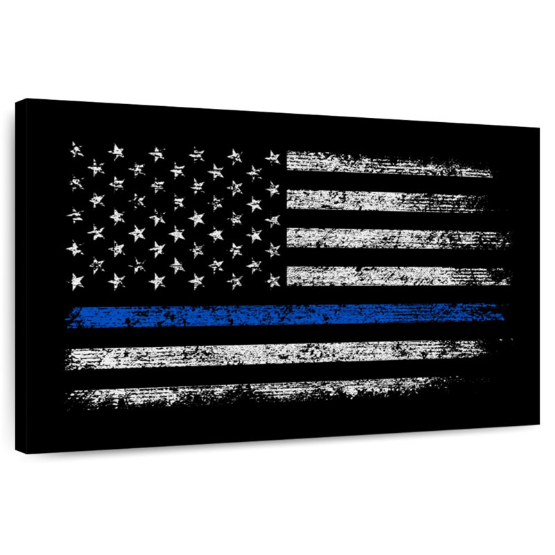 Borges USA Police Flag, 24" H x 36" W