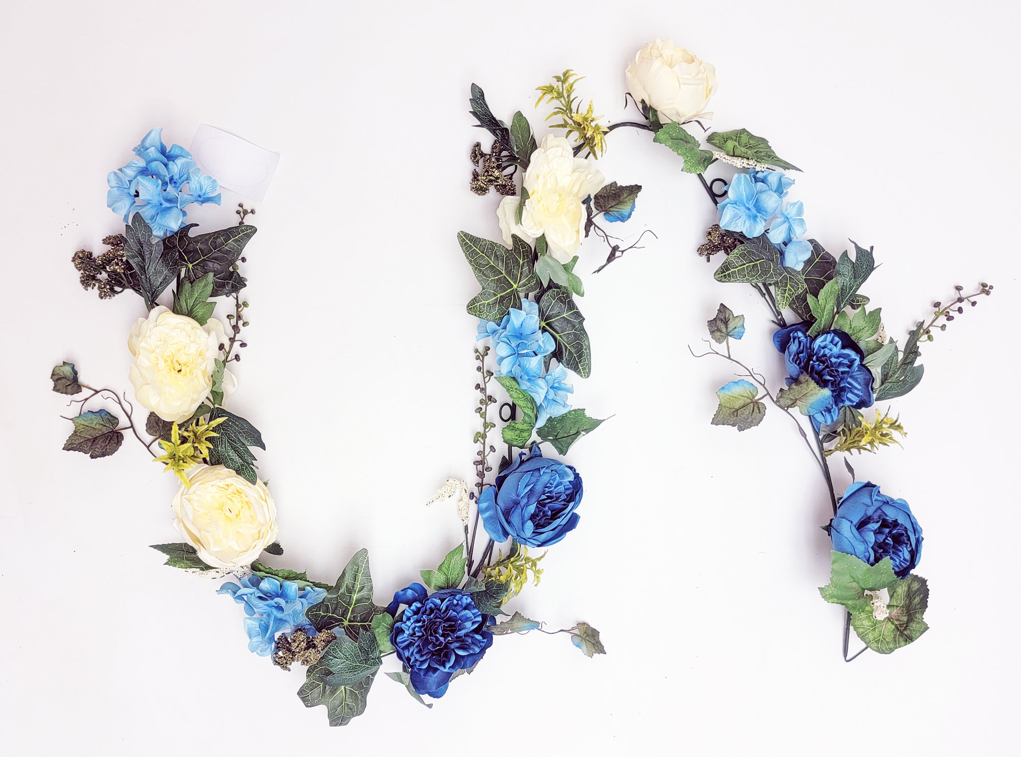 Primrue 72" Cabbage Rose Hydrangea Dahlia Garland & Reviews | Wayfair