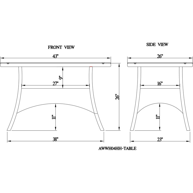 Rectangular Metal Outdoor Coffee Table , 109.22cm cm W 66cm cm D