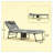 Set of 2 Adjustable Folding Outdoor Chaise Lounge Chairs with 5-Position Backrest, Gray Mesh Pool Loungers-1819938109