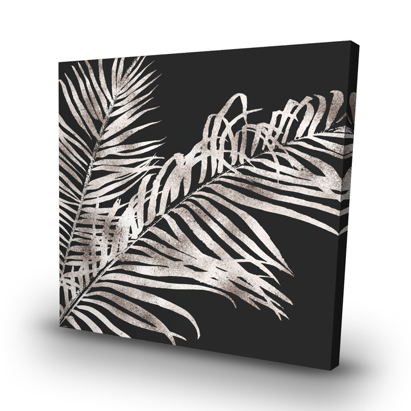 Tropical leaves - 32"x32" art on canvas