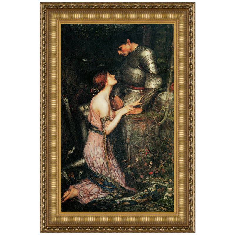 Gold Framed Canvas Print of Lamia, 1905 by John William Waterhouse