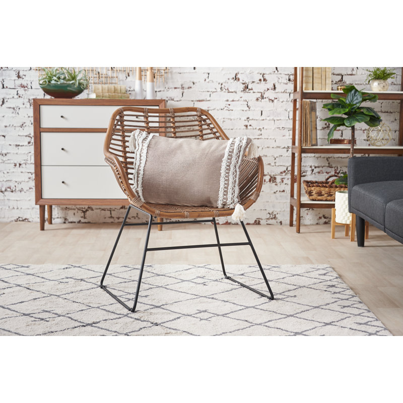 Neil Cotton Lumbar Pillow Cover & Insert, Dune