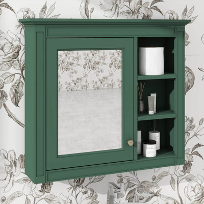 Pharmacie murale moderne 30 "x 28" avec miroir et 3 tablettes ouvertes