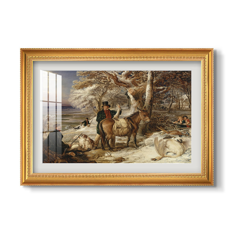 Le Sport du Jour, 1826 - James Ward - Estampe encadrée sur mesure, Format intérieur 20 po x 28 po, Or florentin perlé