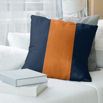 Leather/Suede Reversible Throw Pillow