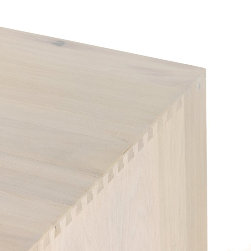 Trey Solid Wood Executive Desk, Dove Poplar