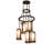 Halland 6 - Light Dimmable Cylinder Chandelier