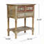 Console en bois avec 3 tiroirs