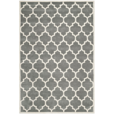 Scruggs Geometric Wool Hand Woven Area Rug