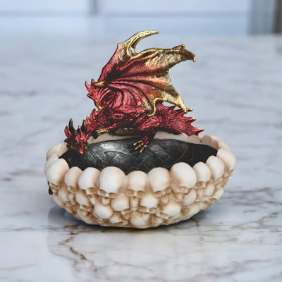 7"W Red Dragon Tray