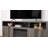 Ambrose 70"W Gray Walnut Finish Fireplace Tv Stand Console With Heater, Led Light, Cabinets, Shelves-1850328067
