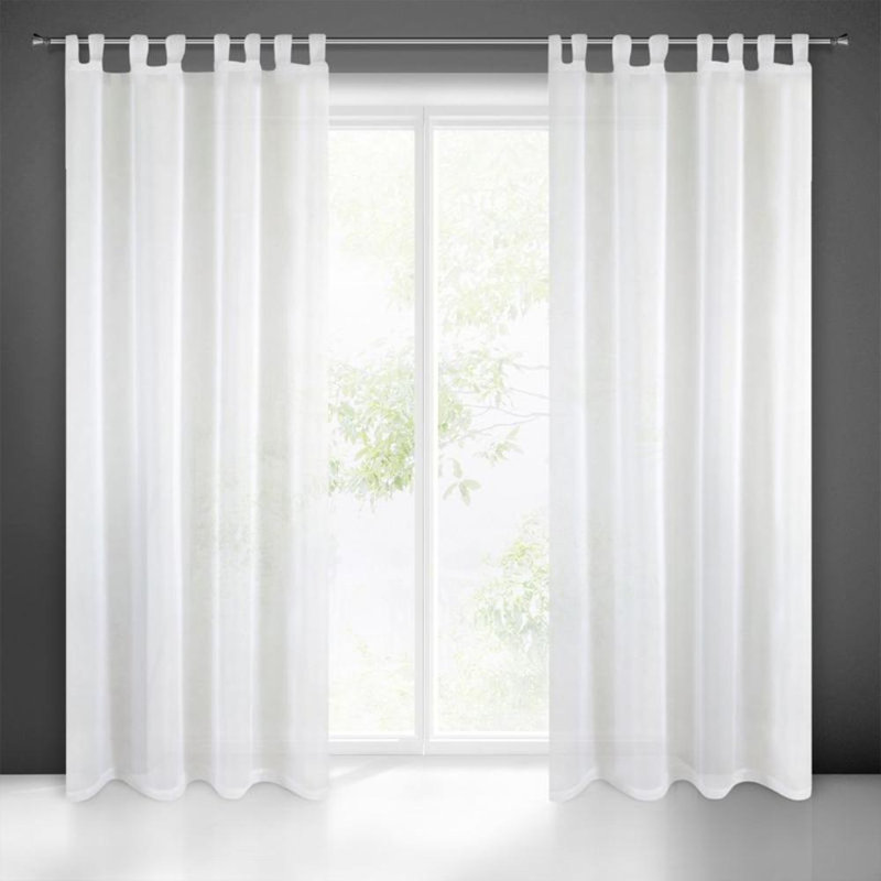 Room Darkening Curtain Pair, White