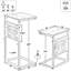 Table de bout à hauteur réglable en forme de C avec rangement, table d'appoint coulissante sous le canapé pour le salon et la chambre à coucher, conception peu encombrante pour les petits espaces